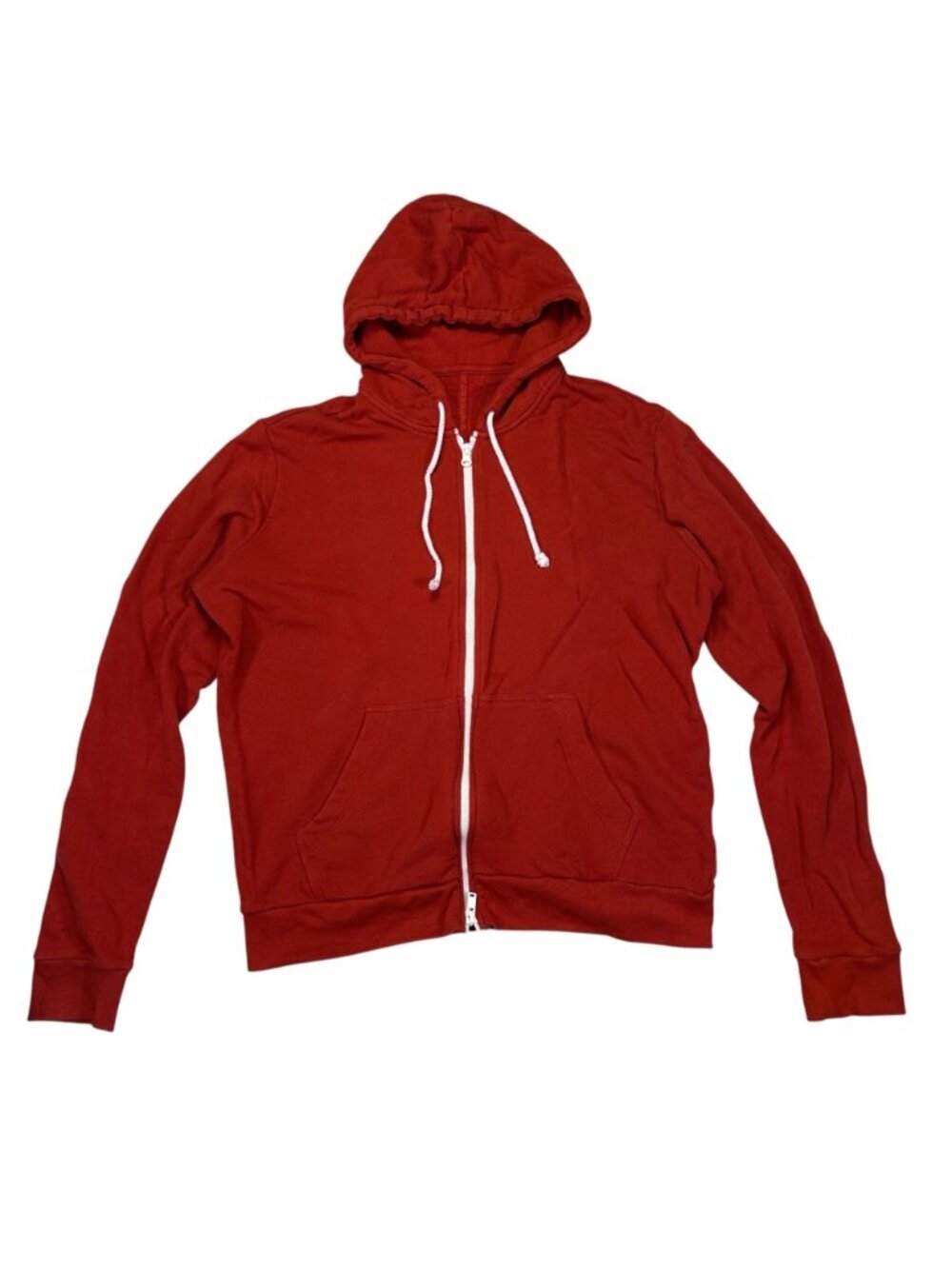 Vince Cotton Large Men Hoodie Orange Outdoor Travel Loungewear Casual - Picture 2 of 6